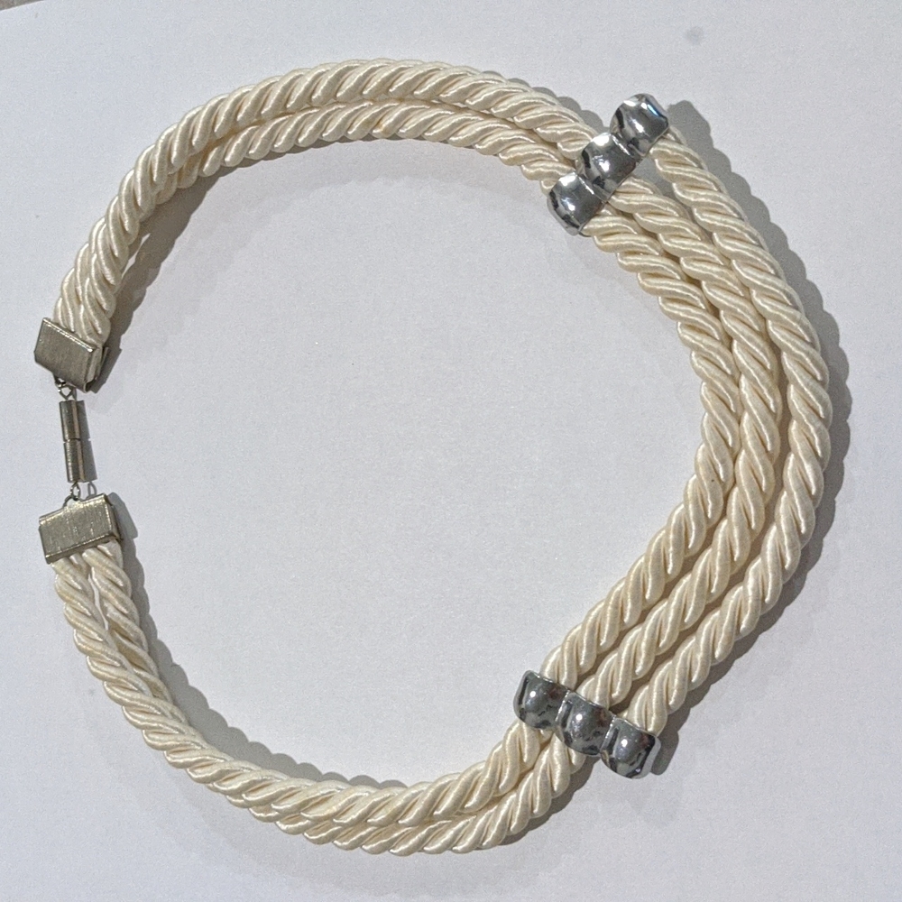 Vintage White Rope Necklace